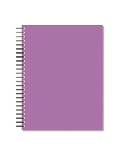 Бизнес тетрадь Bright colours A5 96 листов фиолетовая в клетку на спирали 160x207 Attache