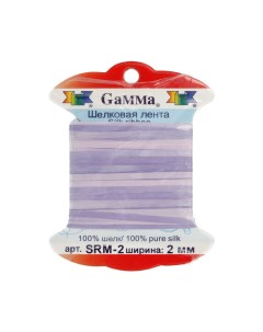 Тесьма декоративная Gamma шелковая 2 мм 9 1 0 5 м M010 светло фиолетовая фиолетовая