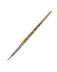 Кисть Щетина круглая Сочиняй 6 длина волоса 22 мм короткая ручка матовая Roubloff