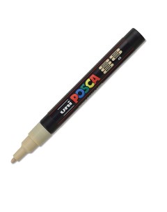 Маркер Uni POSCA PC 3M 0 9 1 3мм овальный бежевый beige 45 Uni mitsubishi pencil
