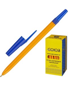 Ручка шариковая Школьник 354339 синяя 1 мм 1 шт Союз