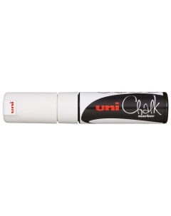 Меловой маркер Uni Chalk PWE 8K 8мм белый Uni mitsubishi pencil
