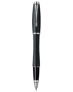 Ручка роллер Urban Muted Black CT черная 0 5 мм корпус черный хром Parker
