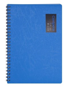 Блокнот в линейку на пружине A5 Compera Original обложка синяя 50 листов Comix