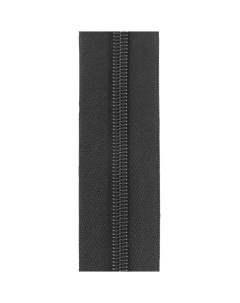 Молния Рулонная черная пластиковая 5 мм 1 метр 722 Koko