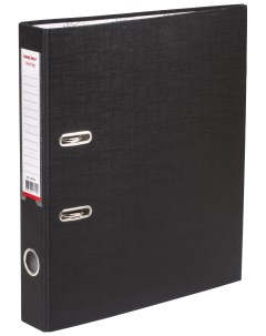 Папка регистратор с арочным механизмом покрытие из ПВХ 50 мм черная 225752 Офисмаг