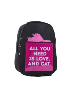 Рюкзак школьный эргономичная спинка Cat and Love 39x32x14 см Art hype