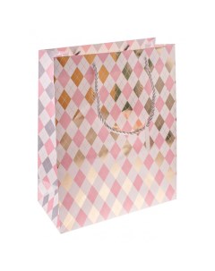 Подарочный пакет Perfect Craft Розовые ромбы 1725 SB Белоснежка