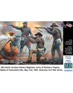 Сборная модель 1 35 Сделай или умри 18 й пехотный полк Северной Каролины 3581 Masterbox