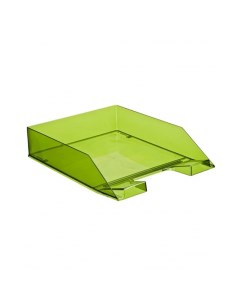 Лоток для бумаг Каскад ЛТ856 горизонтальный зеленый лайм Стамм
