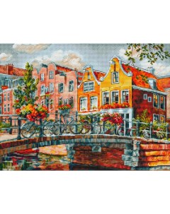 Набор для вышивания крестиком Амстердам Мост через канал 215 14 Белоснежка