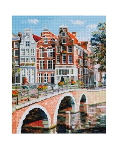 Алмазная мозаика Императорский канал в Амстердаме 989 AT S Белоснежка