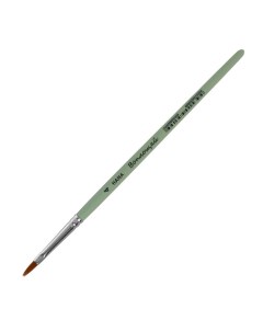 Кисть Синтетика плоская Воплощай 4 длина волоса 10 мм короткая ручка матовая Roubloff