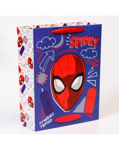 Пакет подарочный Поздравляю Человек паук 31х40х11 5 см Marvel