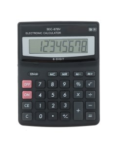 Калькулятор настольный 8 разрядный SDC 878V двойное питание Nobrand