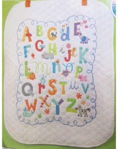 Набор для вышивания детского пледа Алфавит размер 86 x 109 cm Dimensions