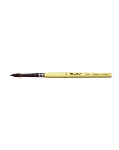 Кисть Серия 1412 из белки 6 круглая длинная ручка Roubloff