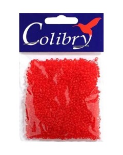 Бисер Colibri пластик круглый 10 0 красный Colibry
