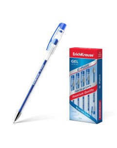 Ручка гелевая G point 17627 синяя 0 5 мм 1 шт Erich krause