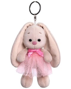Мягкая игрушка брелок Зайка Ми в розовой юбке с бантиком Budi basa