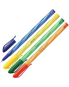 Ручка шариковая неавтоматическая Economy синяя толщина линии 0 4 мм 1175437 Attache