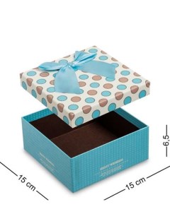 Коробка подарочная Квадрат цв голубой WG 24 1 B 113 301925 Арт-ист