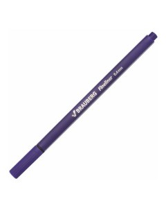 Ручка капиллярная Aero трехгранная с металлическим наконечником 0 4 мм фиолетовая Brauberg