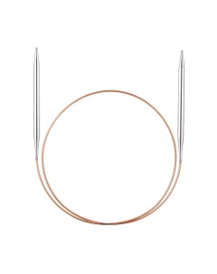 Спицы для вязания круговые супергладкие латунь 5 0 мм 30 см арт 105 7 5 30 Addi