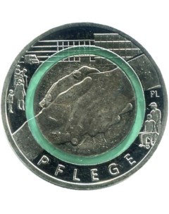 Памятная монета 10 евро Забота На службе у общества Германия 2022 г в Монета UNC Nobrand