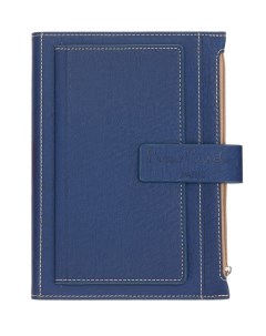Записная книжка в обложке синяя 21 5 х 15 5 3 5 см Pierre cardin