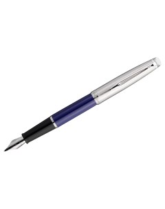 Ручка перьевая Embleme Blue СT синяя 1 0мм подарочная упаковка Waterman
