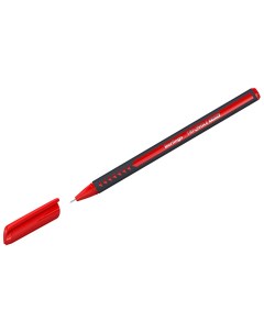 Ручка шариковая Triangle Twin красная 0 7мм игольчатый стержень Berlingo