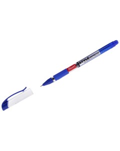 Ручка шариковая Style синяя 0 7мм грип 12шт Luxor