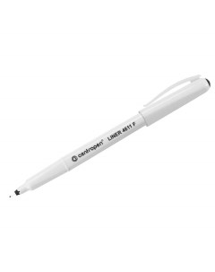 Ручка капиллярная Liner 4611 черная 0 3мм трехгранная Centropen