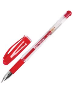 Ручка гелевая Geller 141181 красная 0 35 мм 24 штуки Brauberg