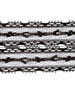 Кружево трикотаж цвет черный 50 мм x 45 7 м Kruzevo
