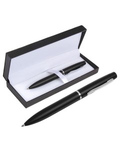 Шариковая ручка подарочная в кожзам футляре Графит чёрно серебристый Calligrata