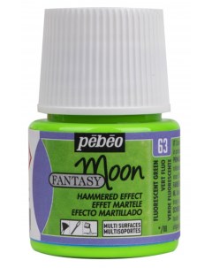 Краска декоративная универсальная Fantasy Moon 45 мл флуоресцентный зеленый Pebeo