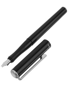 Перьевая ручка Scroll 4 с конвертером и картриджем 25 мм черный Manuscript