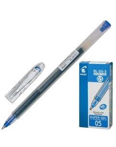Ручка гелевая Super Gel 141842 синяя 0 5 мм 12 штук Pilot