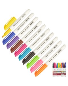 Набор маркеров для досок 10 цветов толщина линии 1 3 мм 958561 Attache