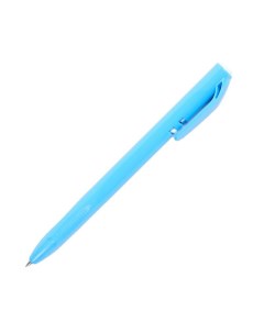 Ручка шариковая автоматическая Bright Colors синяя голубой корпус толщина линии 0 Attache