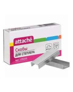 Скобы оцинкованные для степлера 24 6 Attache