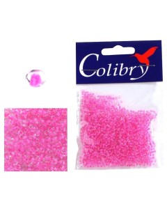 Бисер Colibri пластик круглый 10 0 розовый Colibry