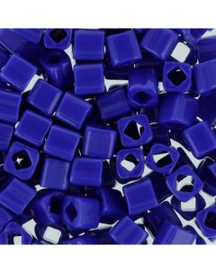 Бисер Япония Cube 1 3 мм 5 штх5 г 0048 ярко синий Toho