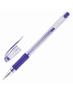Ручка гелевая Hi Jell Needle Grip 143063 синяя 0 5 мм 12 штук Crown