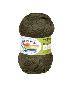 Пряжа Xenia 514 темно оливковый Alpina