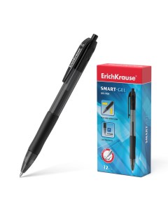Ручка гелевая Smart Gel 39012 черная 0 5 мм 1 шт Erich krause