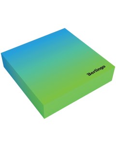 Блок для записи декоративный на склейке Radiance 8 5 8 5 2 голубой зеленый 200л Berlingo