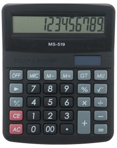 Калькулятор настольный 12 разрядный 519 MS двойное питание Nobrand